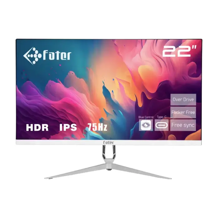Fater F22-075W4 White 22Inch 75Hz IPS Office Monitor