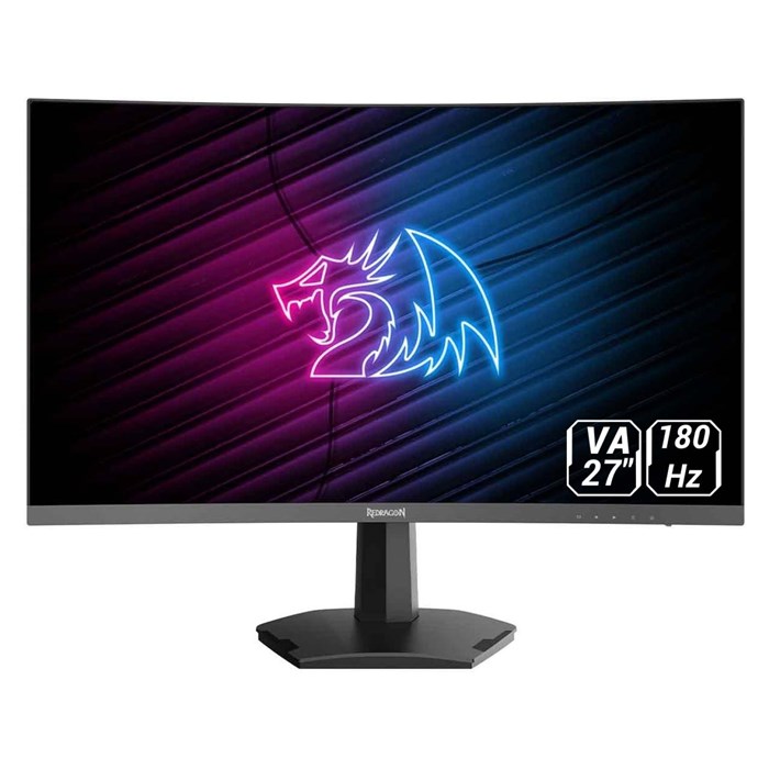 Redragon GM27H10QC 27 Inch 2K (Quad HD) VA 1ms 180Hz Curved Gaming Monitor