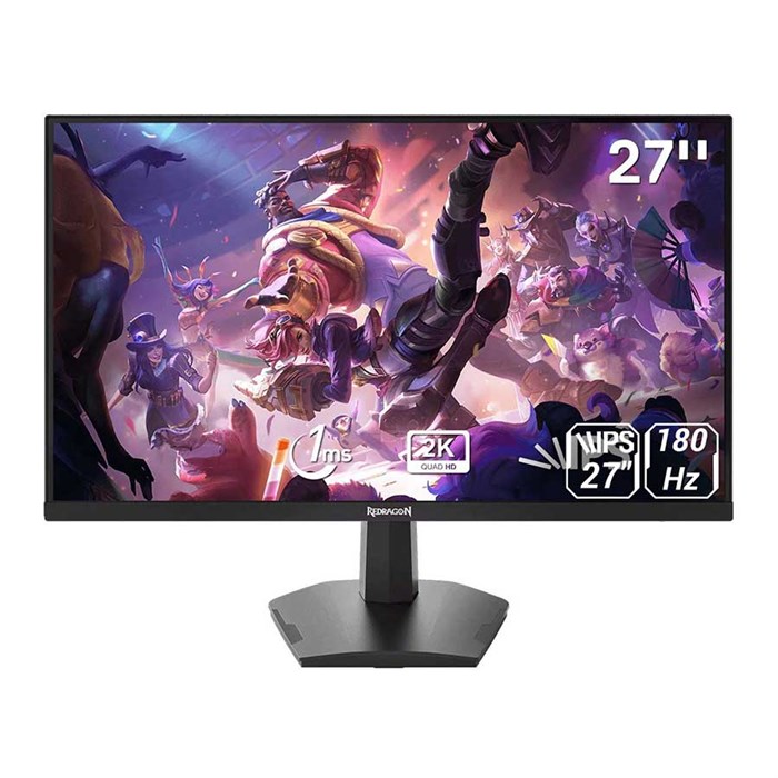 Redragon GM27X5QIPS 27 Inch 2K (Quad HD) IPS 1ms 180Hz Flat Gaming Monitor