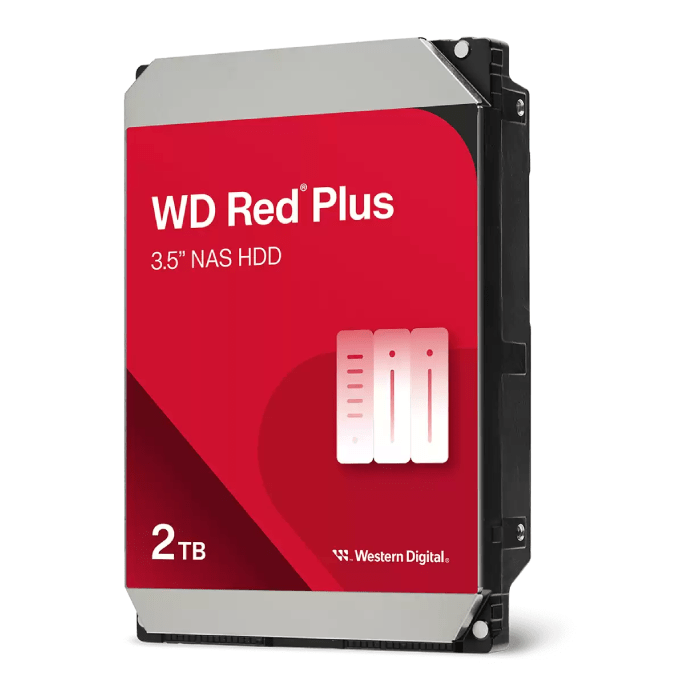 Western Digital Red Plus 2TB 3.5 Inch 5400rpm 64MB Internal (HDD) Hard Drive