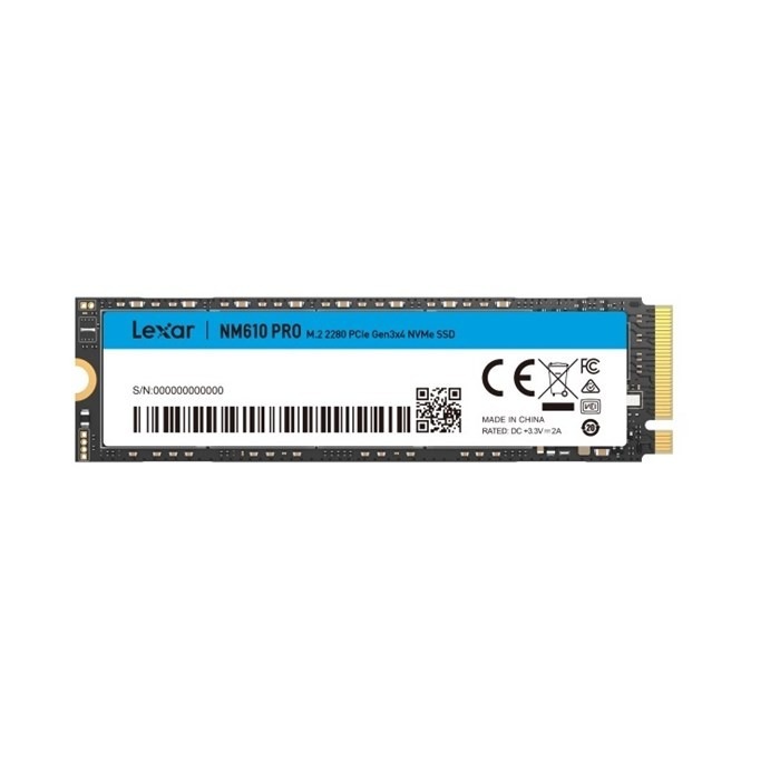Lexar NM610 1TB Pro M.2 2280 PCIe Gen3x4 NVMe SSD Drive
