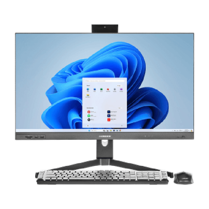 Green GT627 – Core i3 12100 8GB DDR5 512GB SSD Intel Graphics Non Touch All In One Computer