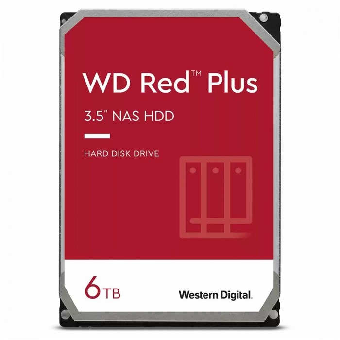 Western Digital Red Plus 6TB 3.5″ 5400rpm 64MB Internal Hard Drive