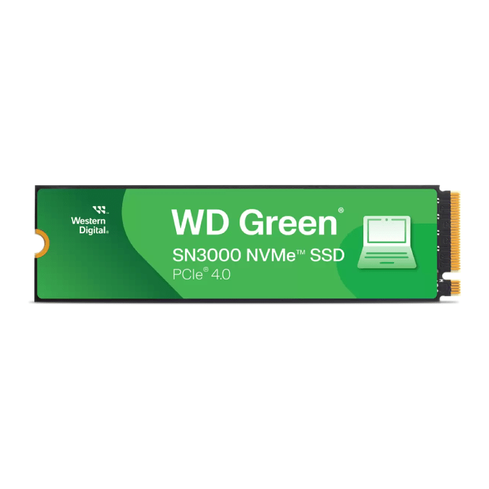 Western Digital Green SN3000 1TB M.2 2280 PCIe Gen4x4, NVMe Internal SSD