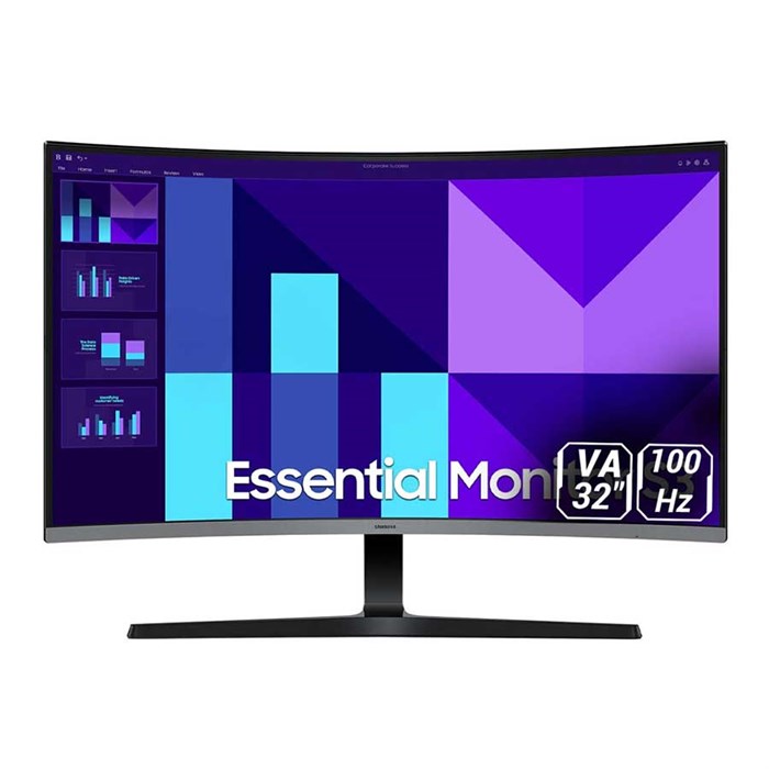 مانیتور32 اینچ خمیده سامسونگ مدل Essential S3 LS32D392