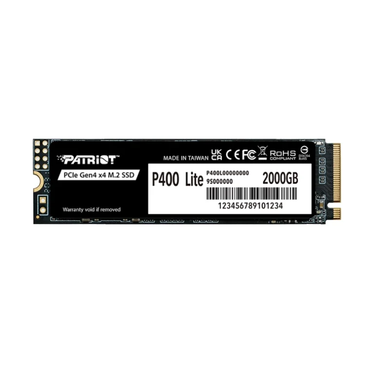 Patriot P400 Lite PCIe Gen4 x4 NVMe 2.0 2TB M.2 SSD