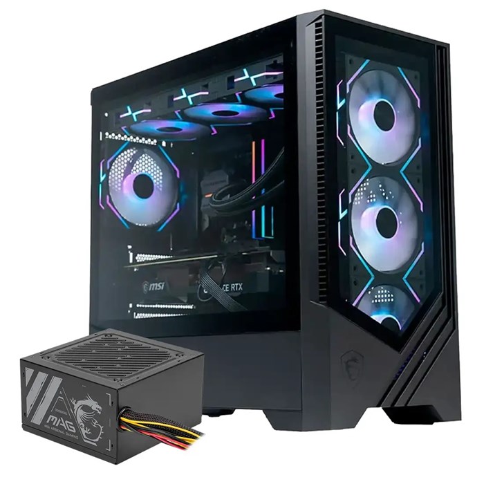 MSI MSI MAG FORGE M100L + MAG A500N-H 500W PSU Gaming Combo