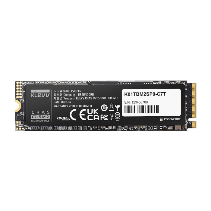 KLEVV CRAS C715 M.2 NVMe 1TB M.2 2280 Internal SSD Drive