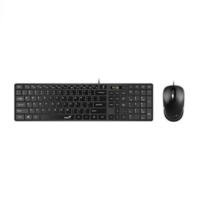 Genius SlimStar C126 Wired Keyboard and Mouse With Persian Letters
