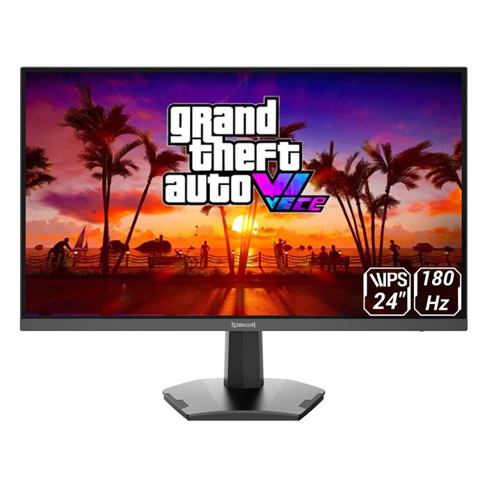 Redragon GM24X5IPS 24 Inch Full HD IPS 1ms 180Hz Flat Gaming Monitor