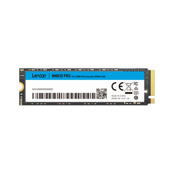 Lexar NM610 Pro 2TB M.2 2280 PCIe Gen3x4 NVMe SSD Drive