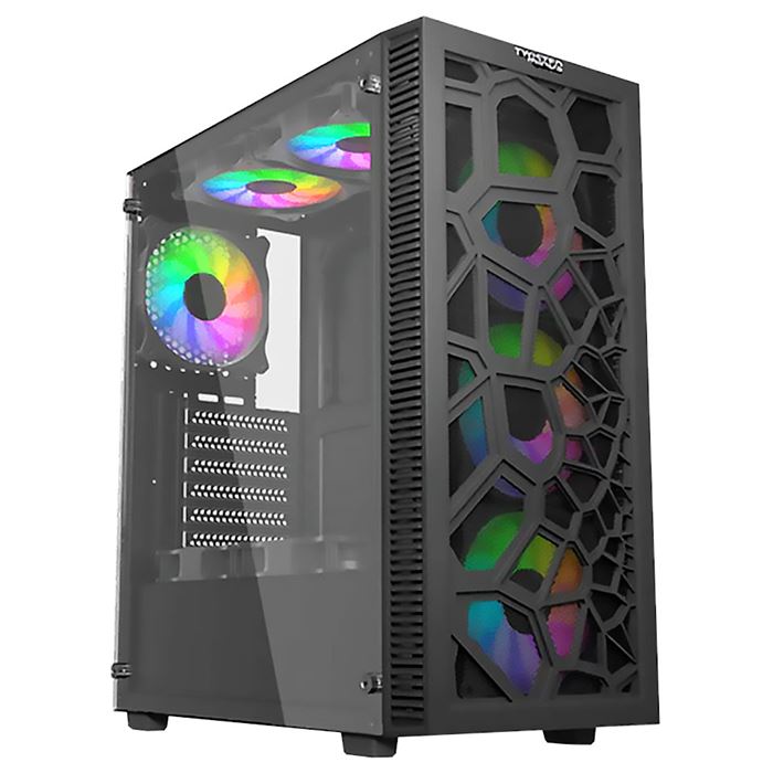 Twisted Minds Spider Black 03 Mid Tower Gaming Computer Case
