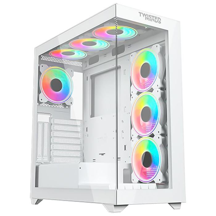 Twisted Minds Quantum White Mid-Tower Gaming Computer Case