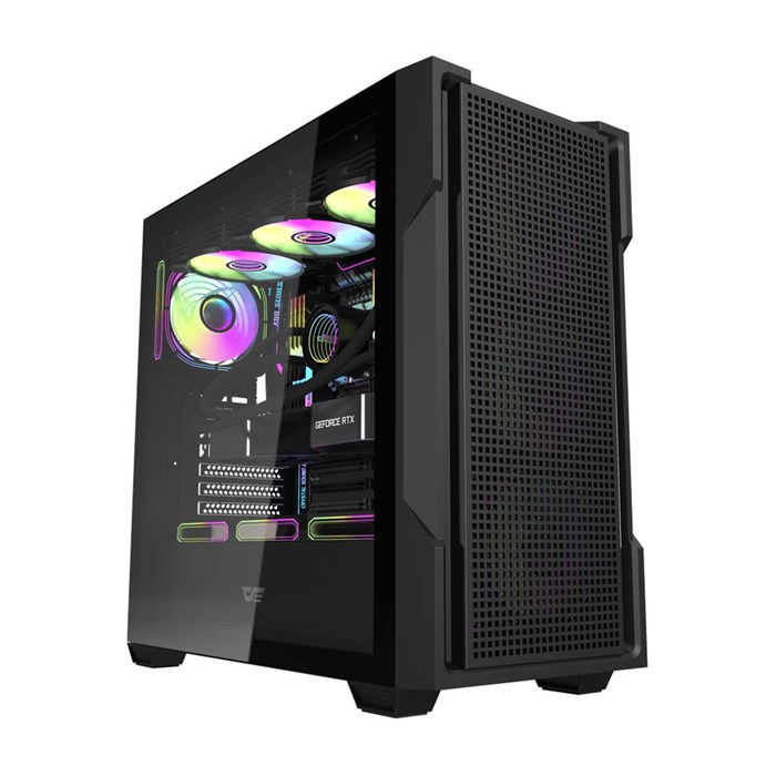 کیس کامپیوتر گیمینگ دارک فلش مدل DS900 Mesh ATX Black