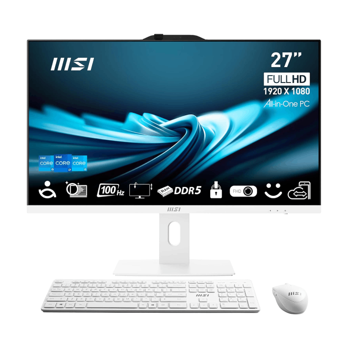MSI PRO AP272P 14M Core i7 14700 16GB DDR5 512GB SSD Intel Graphics 27 Inch Non Touch All-in-One PC