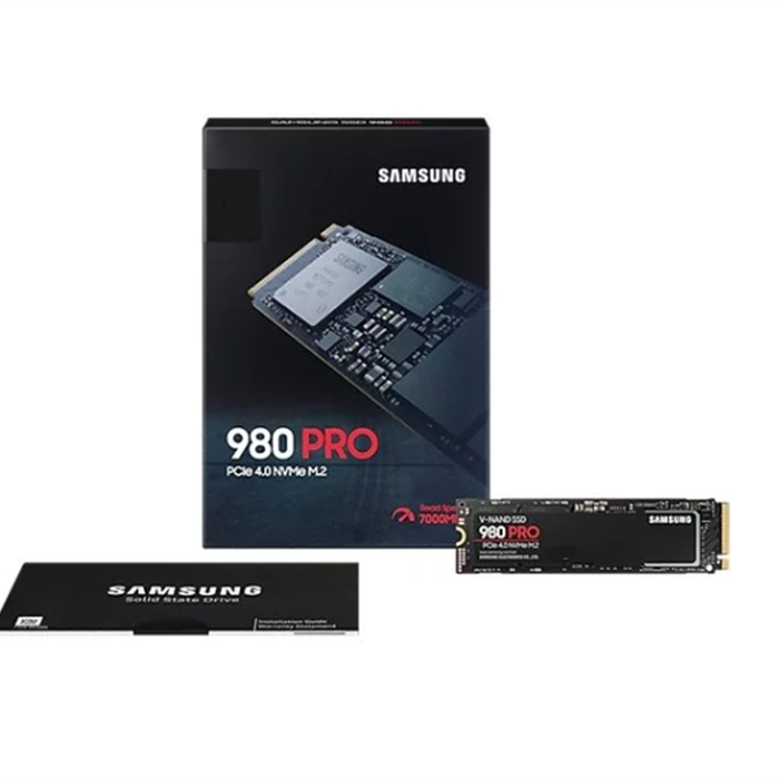 Samsung MZ-V8P500B 980 PRO 500GB PCIe NVMe Gen4 M.2 Internal Gaming SSD