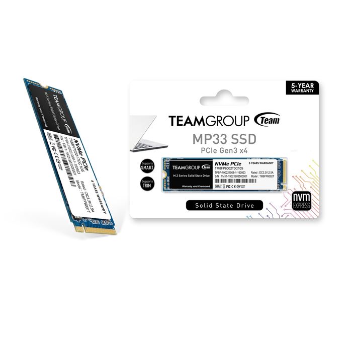 Team Group MP33 NVME 1TB M.2 PCIe Internal SSD